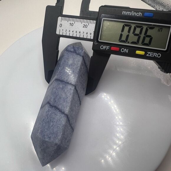 Blue Aventurine Double Terminated Meditation Wand (2) - Picture 8 of 10